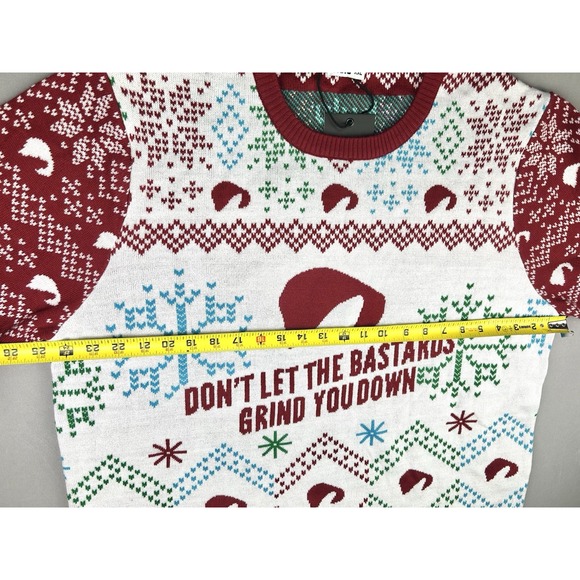 Hulu Handmaid's Tale Adult XXL Ugly Christmas Sweater Don't Let The Bastards NEW - Picture 8 of 15
